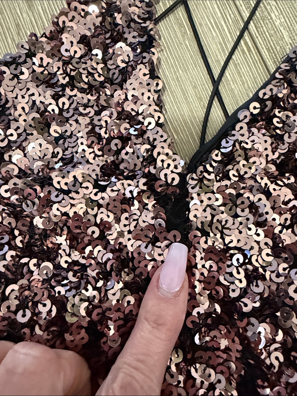 ASTR The Label Stretch Sequin Cutout Asymmetric Party Mini Dress Rose Pink S - Picture 6 of 10